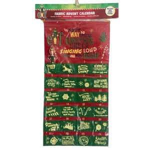 NEW Elf Fabric Advent Calendar